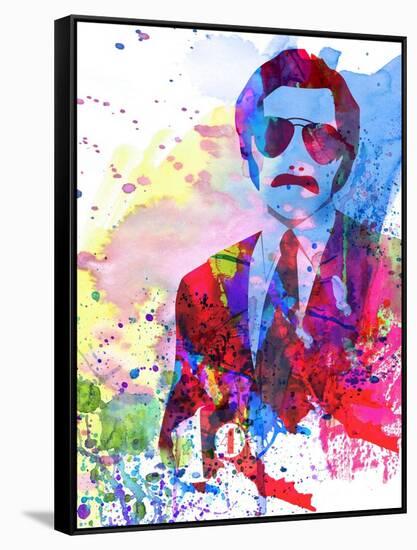 Anchorman Watercolor-Anna Malkin-Framed Stretched Canvas