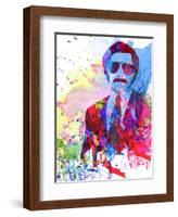 Anchorman Watercolor-Anna Malkin-Framed Art Print