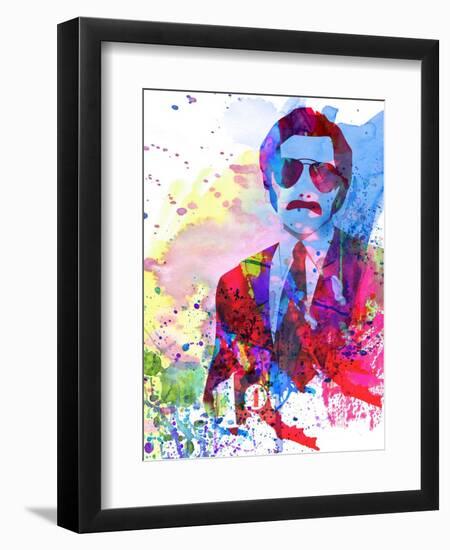 Anchorman Watercolor-Anna Malkin-Framed Art Print