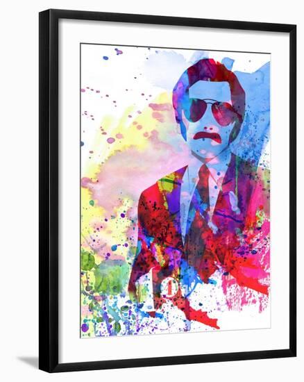 Anchorman Watercolor-Anna Malkin-Framed Art Print