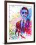 Anchorman Watercolor-Anna Malkin-Framed Art Print