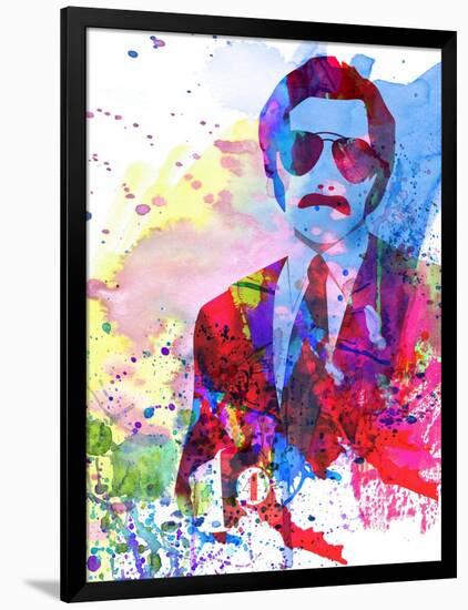 Anchorman Watercolor-Anna Malkin-Framed Art Print