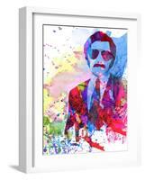 Anchorman Watercolor-Anna Malkin-Framed Art Print