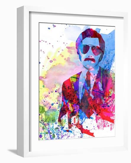 Anchorman Watercolor-Anna Malkin-Framed Art Print