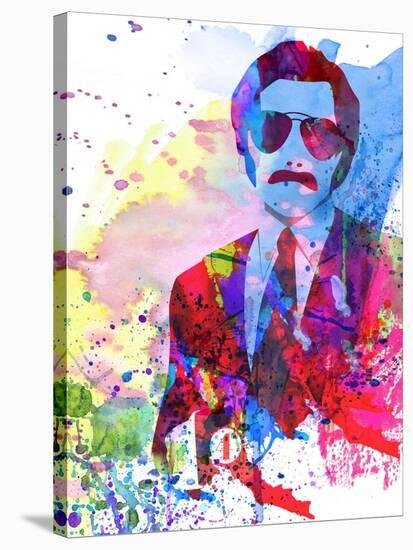 Anchorman Watercolor-Anna Malkin-Stretched Canvas