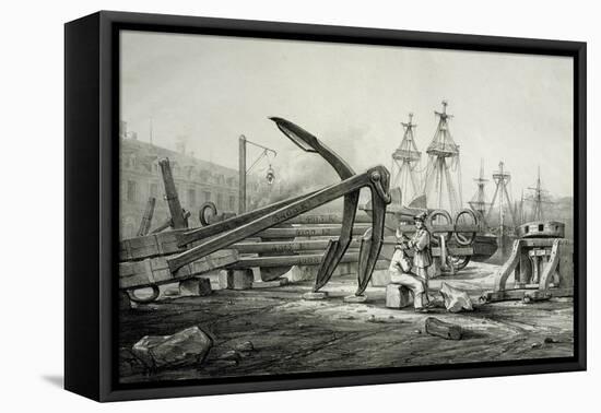 Anchors at Naval Shipyard-Filippino Lippi-Framed Stretched Canvas
