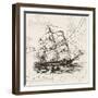 Anchors Away III-Victoria Barnes-Framed Art Print