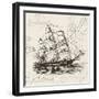 Anchors Away III-Victoria Barnes-Framed Art Print