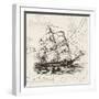 Anchors Away III-Victoria Barnes-Framed Art Print