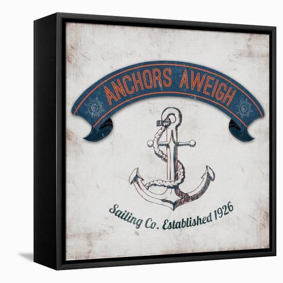 Anchors Aweigh Border-Tiffany Everett-Framed Stretched Canvas