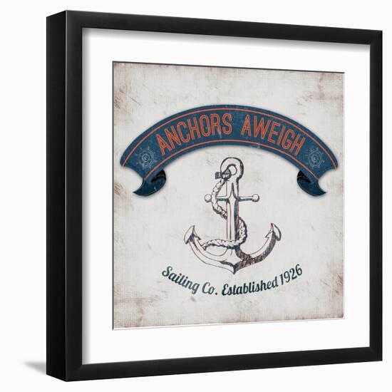 Anchors Aweigh Border-Tiffany Everett-Framed Art Print