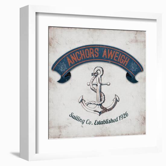 Anchors Aweigh Border-Tiffany Everett-Framed Art Print