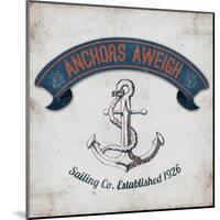Anchors Aweigh Border-Tiffany Everett-Mounted Art Print