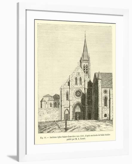 Ancienne Eglise Sainte-Genevieve Vers 1516-null-Framed Giclee Print