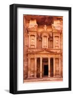 Ancient Al Khazneh Petra Jordan-null-Framed Art Print