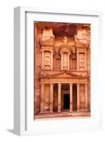 Ancient Al Khazneh Petra Jordan-null-Framed Art Print