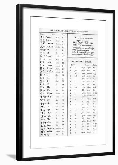 Ancient Alphabets-null-Framed Giclee Print