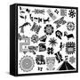 Ancient American Design Elements-Sateda-Framed Stretched Canvas