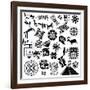 Ancient American Design Elements-Sateda-Framed Art Print