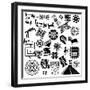 Ancient American Design Elements-Sateda-Framed Art Print