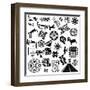 Ancient American Design Elements-Sateda-Framed Art Print