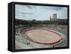 Ancient Amphitheater in a City, Arles Amphitheatre, Arles, Bouches-Du-Rhone, Provence-Alpes-Cote...-null-Framed Stretched Canvas