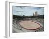 Ancient Amphitheater in a City, Arles Amphitheatre, Arles, Bouches-Du-Rhone, Provence-Alpes-Cote...-null-Framed Premium Photographic Print