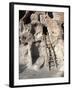 Ancient Anasazi Ruins and Cliff Dwellings in Rock, Bandlelier National Monument, New Mexico, USA-Charles Sleicher-Framed Photographic Print