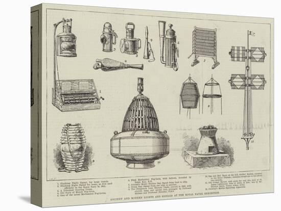 Ancient and Modern Lights and Signals at the Royal Naval Exhibition-null-Stretched Canvas