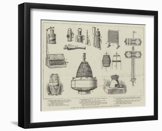 Ancient and Modern Lights and Signals at the Royal Naval Exhibition-null-Framed Giclee Print