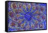 Ancient Arab Islamic Designs Blue Pottery, Madaba, Jordan-William Perry-Framed Stretched Canvas