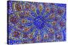 Ancient Arab Islamic Designs Blue Pottery, Madaba, Jordan-William Perry-Stretched Canvas