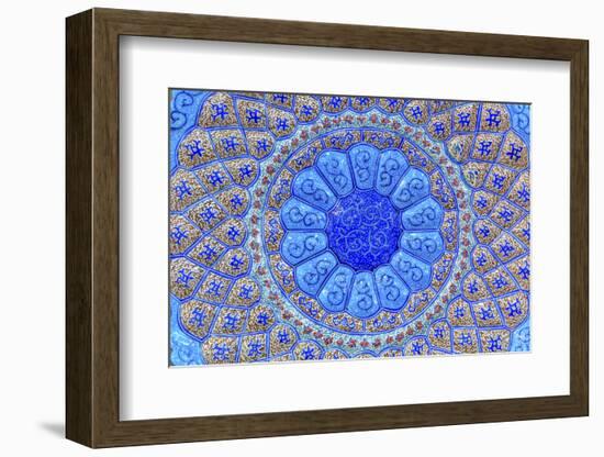 Ancient Arab Islamic Designs. Blue Pottery, Madaba, Jordan-William Perry-Framed Photographic Print