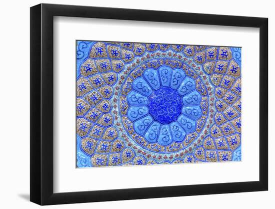 Ancient Arab Islamic Designs. Blue Pottery, Madaba, Jordan-William Perry-Framed Photographic Print