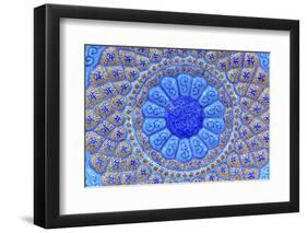 Ancient Arab Islamic Designs. Blue Pottery, Madaba, Jordan-William Perry-Framed Photographic Print