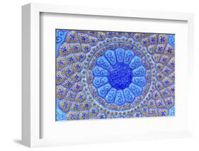 Ancient Arab Islamic Designs. Blue Pottery, Madaba, Jordan-William Perry-Framed Photographic Print