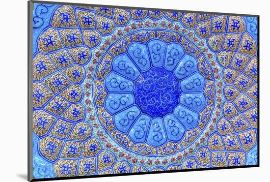 Ancient Arab Islamic Designs. Blue Pottery, Madaba, Jordan-William Perry-Mounted Photographic Print