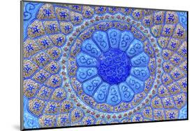 Ancient Arab Islamic Designs. Blue Pottery, Madaba, Jordan-William Perry-Mounted Photographic Print