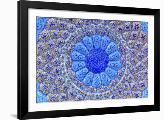 Ancient Arab Islamic Designs. Blue Pottery, Madaba, Jordan-William Perry-Framed Photographic Print