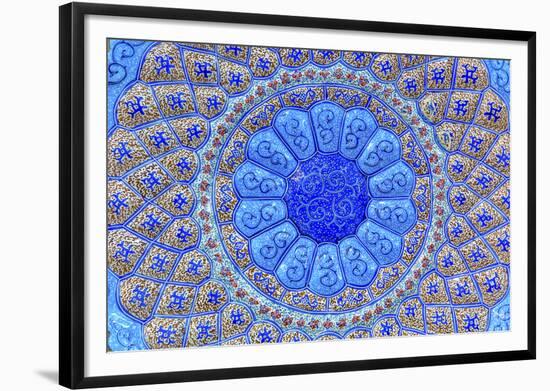 Ancient Arab Islamic Designs. Blue Pottery, Madaba, Jordan-William Perry-Framed Photographic Print