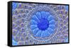 Ancient Arab Islamic Designs. Blue Pottery, Madaba, Jordan-William Perry-Framed Stretched Canvas