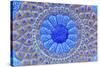 Ancient Arab Islamic Designs. Blue Pottery, Madaba, Jordan-William Perry-Stretched Canvas