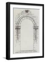 Ancient Arch in St Benedict's Church, Cambridge-null-Framed Giclee Print