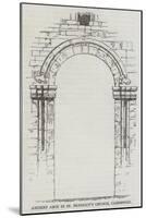 Ancient Arch in St Benedict's Church, Cambridge-null-Mounted Giclee Print