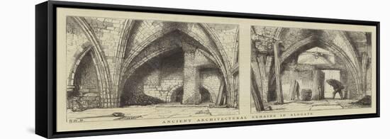 Ancient Architectural Remains in Aldgate-Henry William Brewer-Framed Stretched Canvas