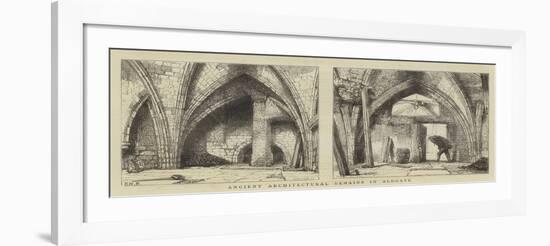 Ancient Architectural Remains in Aldgate-Henry William Brewer-Framed Giclee Print