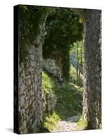 Ancient Archway, Stari, Bar, Montenegro-Walter Bibikow-Stretched Canvas