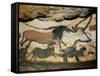 Ancient Artwork on the Walls of the Cave at Lascaux-null-Framed Stretched Canvas