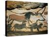 Ancient Artwork on the Walls of the Cave at Lascaux-null-Stretched Canvas