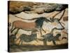 Ancient Artwork on the Walls of the Cave at Lascaux-null-Stretched Canvas